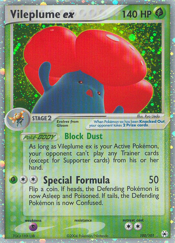 Vileplume ex card