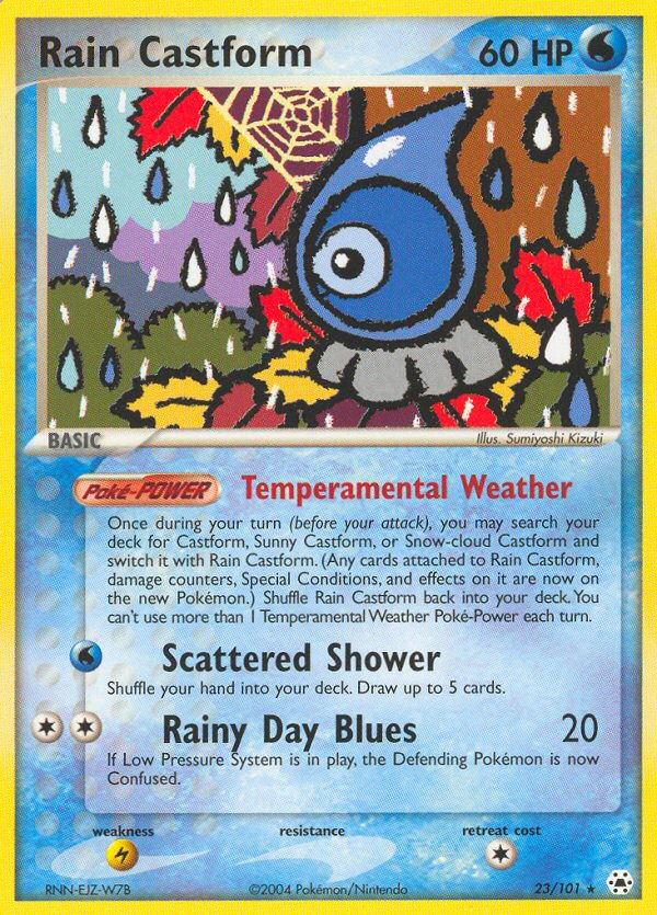 Rain Castform card