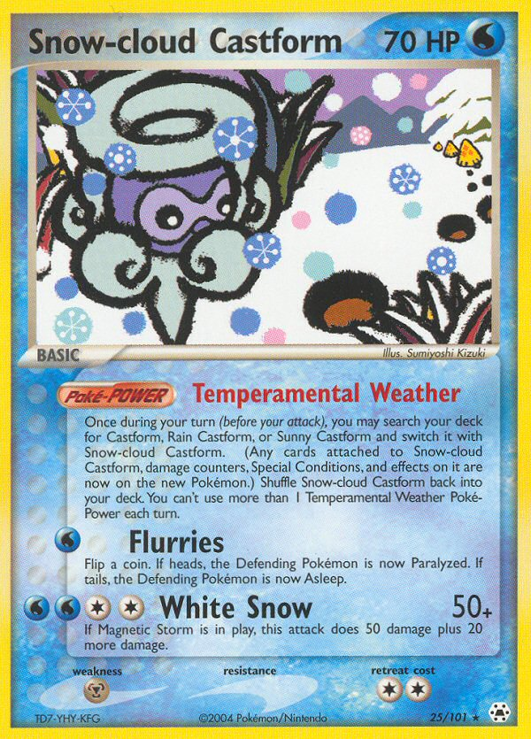 Snow-cloud Castform card