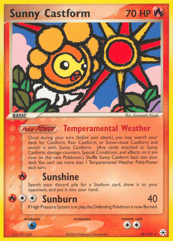 Sunny Castform card