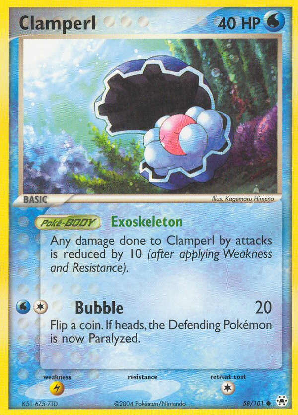 Clamperl card