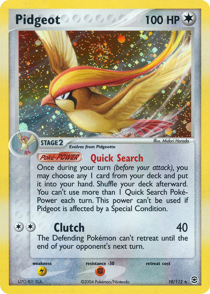 Pidgeot card