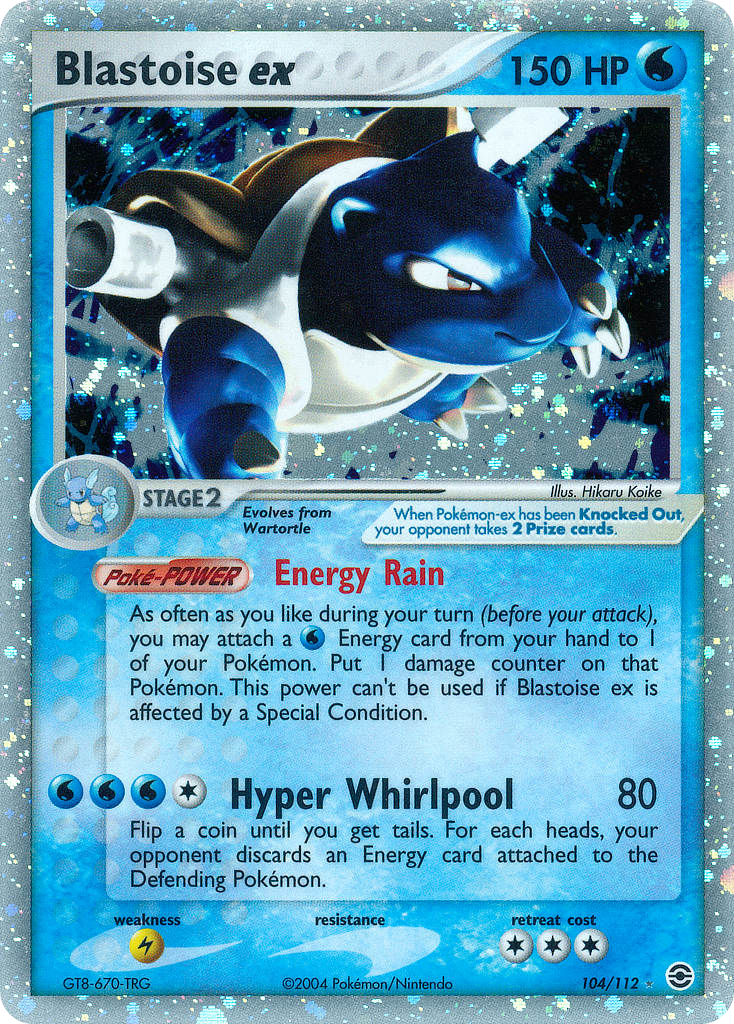 Blastoise ex card