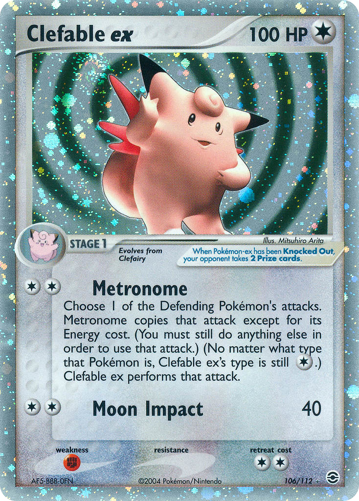 Clefable ex card