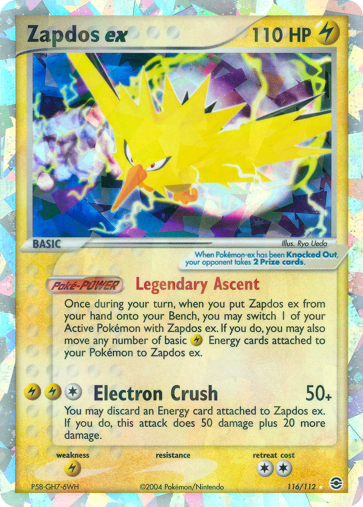 Zapdos ex card