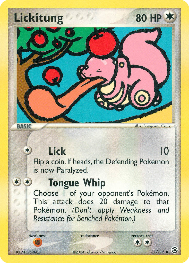 Lickitung card