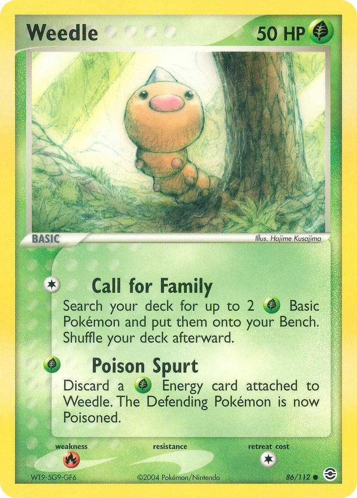 Weedle card