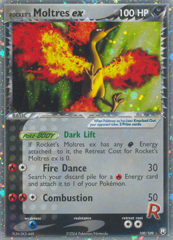 Rocket's Moltres ex card