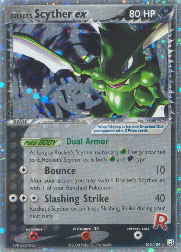 Rocket's Scyther ex card