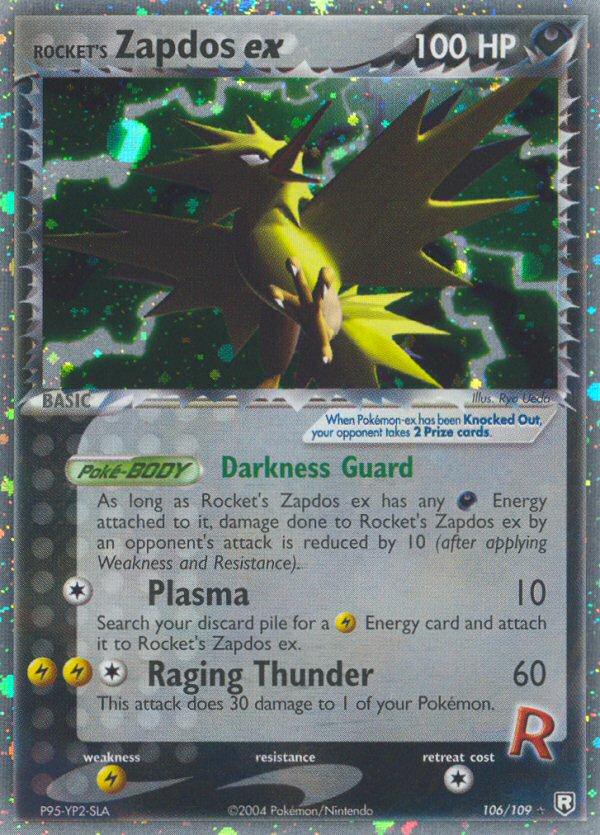 Rocket's Zapdos ex card