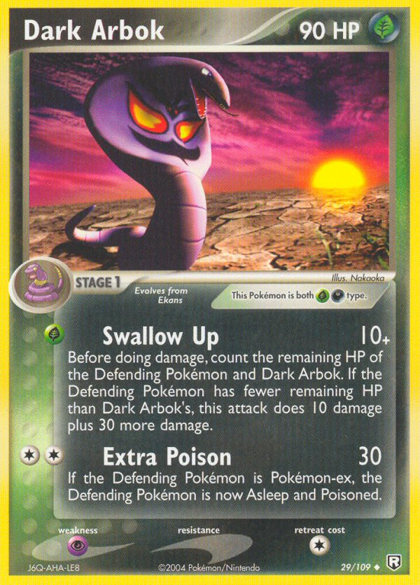 Dark Arbok card