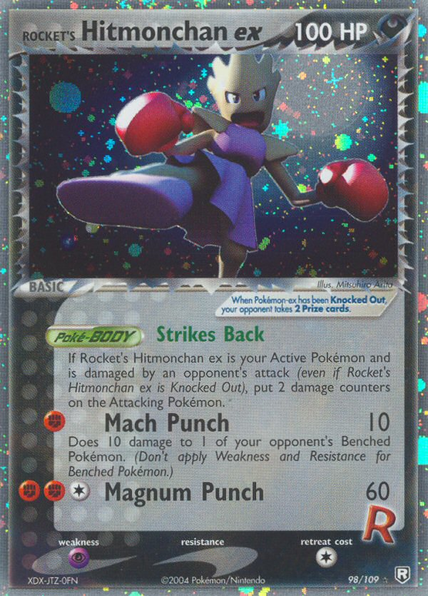 Rocket's Hitmonchan ex card