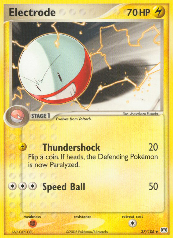 Electrode card