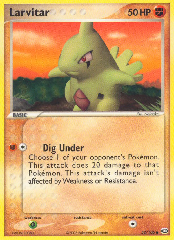 Larvitar card