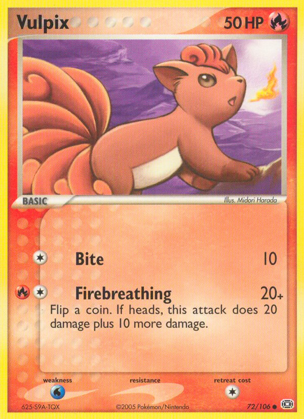 Vulpix card