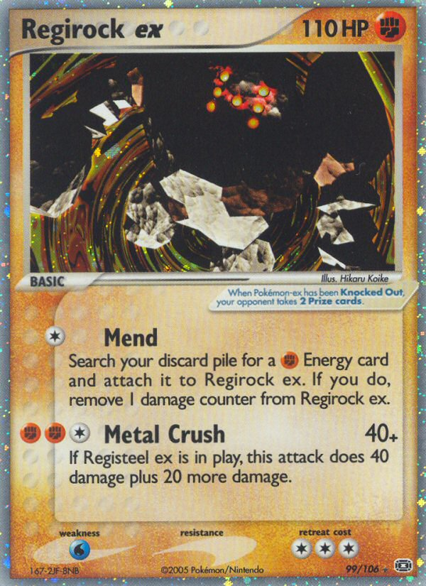 Regirock ex card