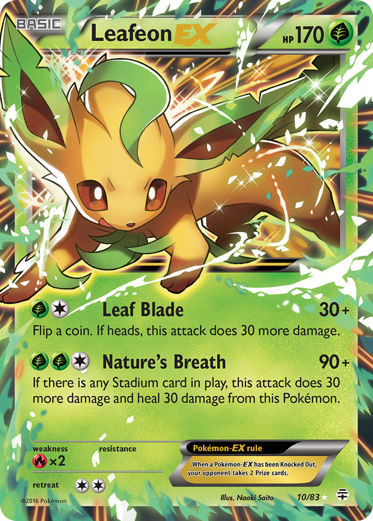 Leafeon EX card