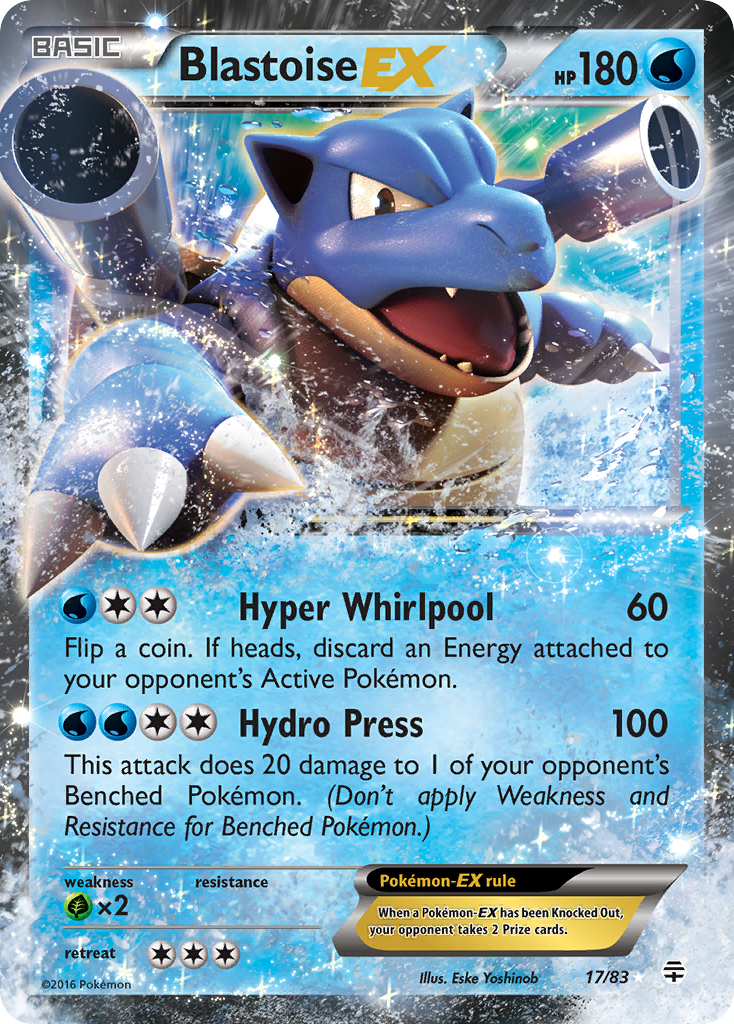 Blastoise EX card