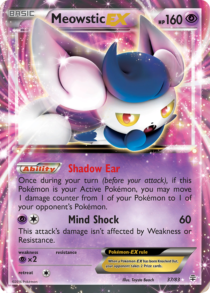 Meowstic EX card