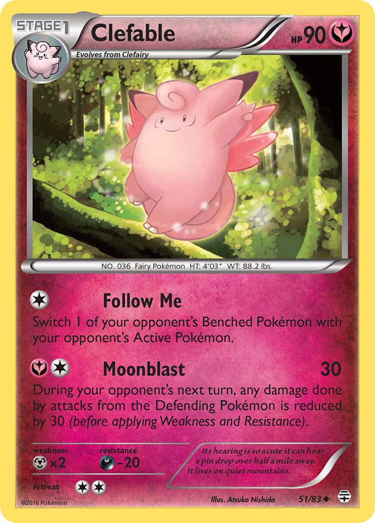 Clefable card