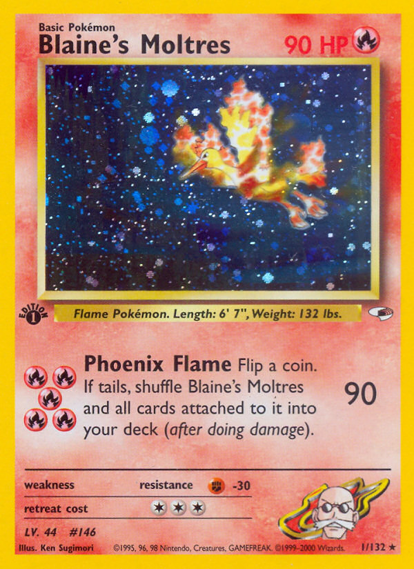 Blaine's Moltres card