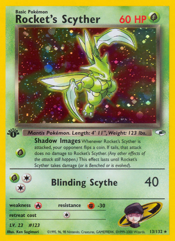 Rocket's Scyther card