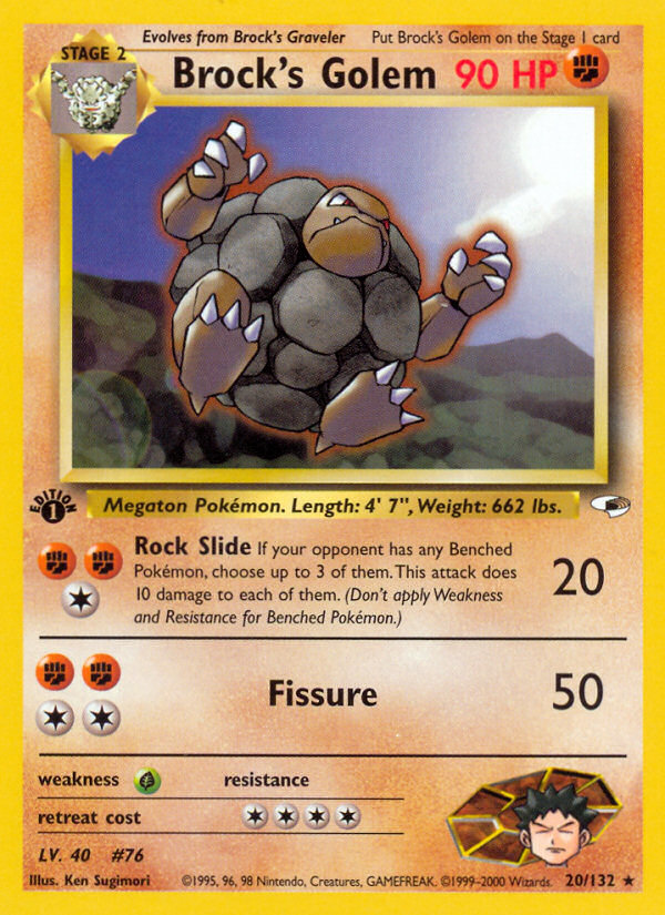 Brock's Golem card