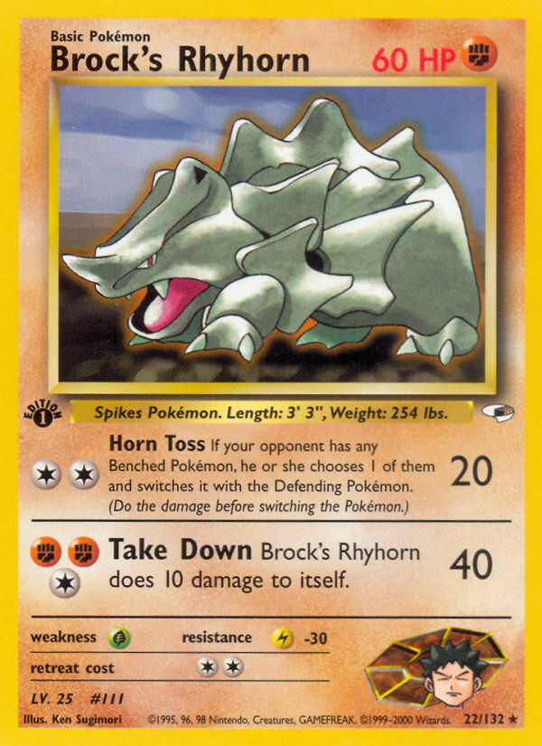 Brock's Rhyhorn card