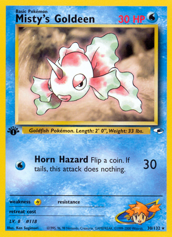 Misty's Goldeen card