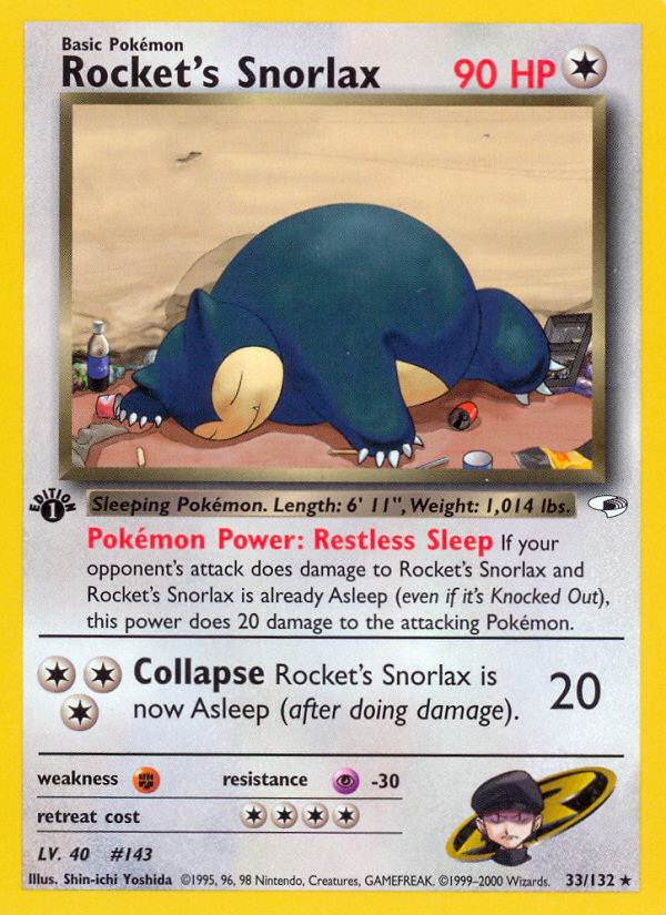 Rocket's Snorlax card