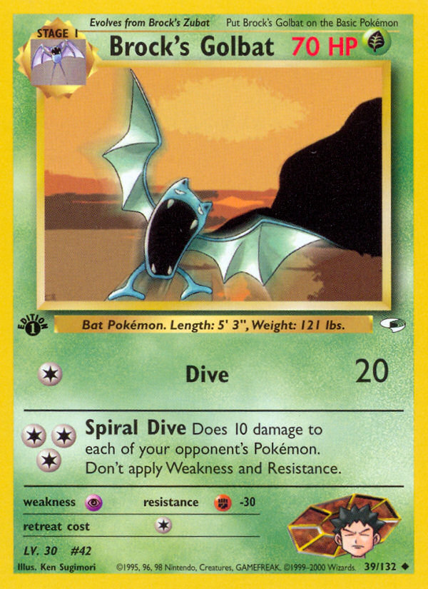 Brock's Golbat card