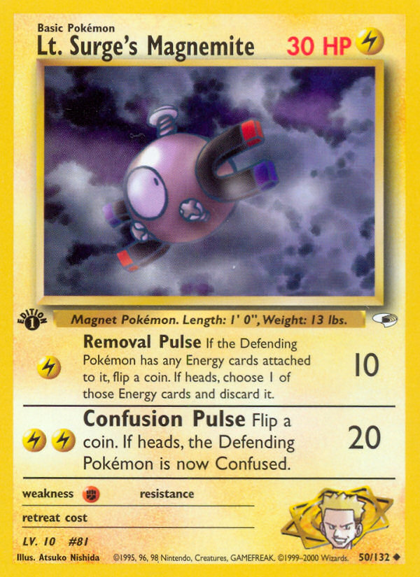 Lt. Surge's Magnemite card