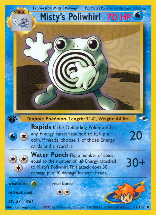 Misty's Poliwhirl card