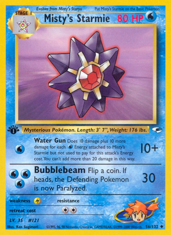 Misty's Starmie card