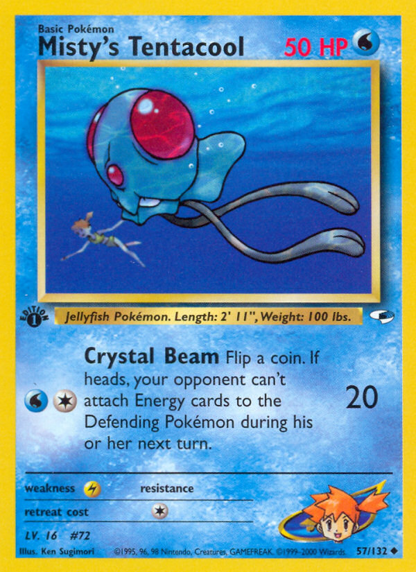 Misty's Tentacool card