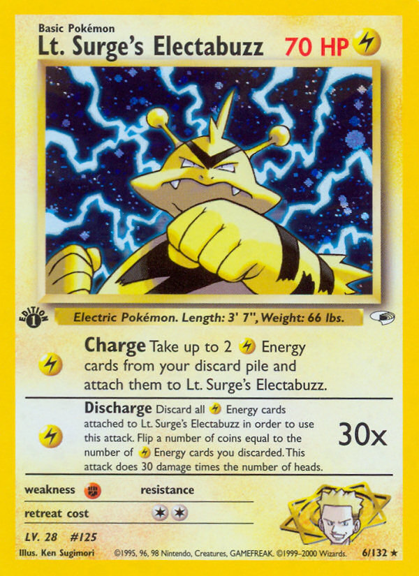 Lt. Surge's Electabuzz card