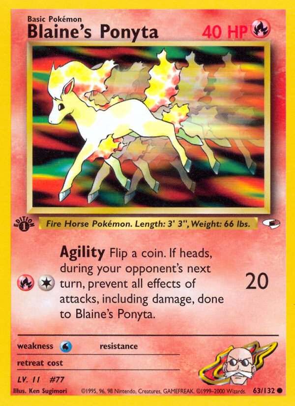 Blaine's Ponyta card