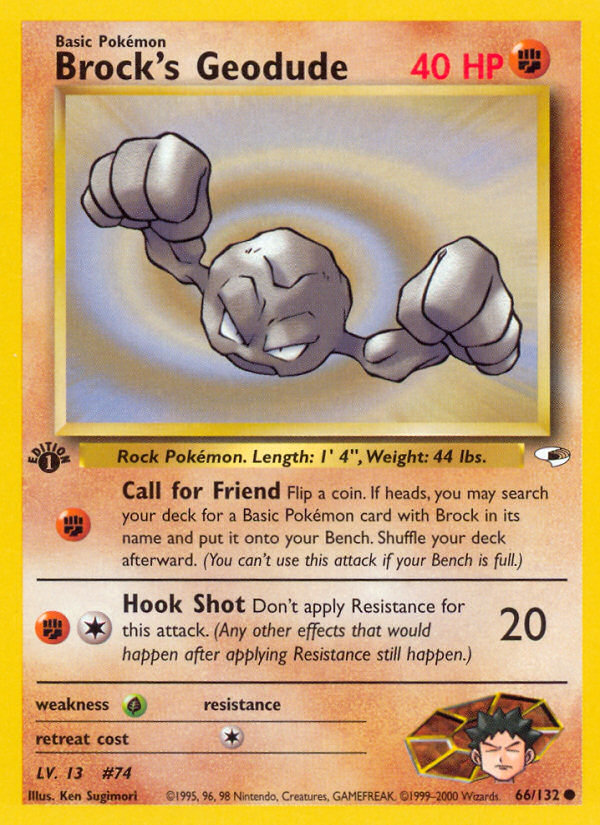 Brock's Geodude card