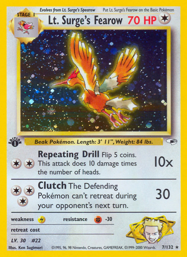 Lt. Surge's Fearow card