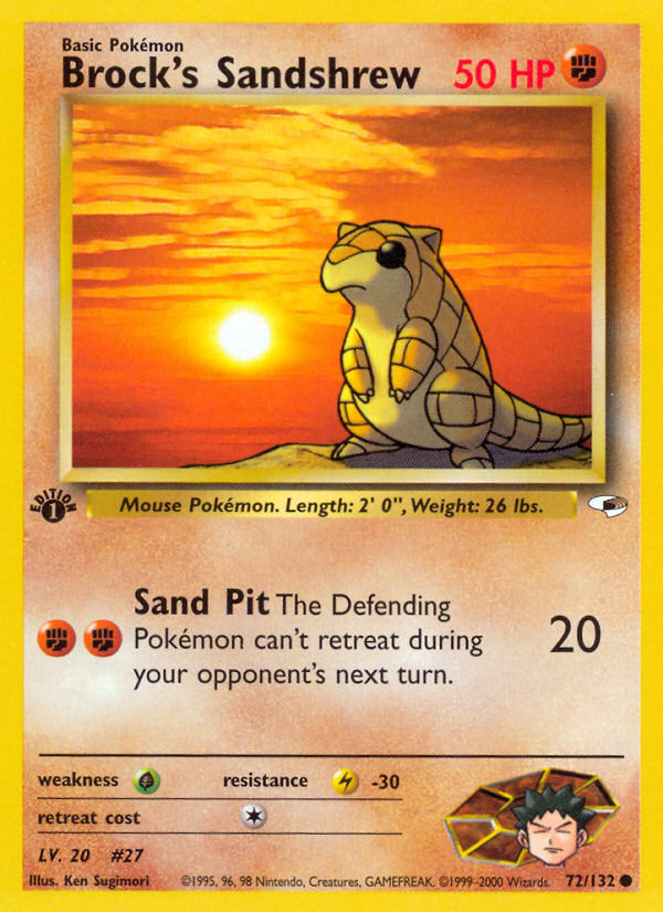 Brock's Sandshrew card