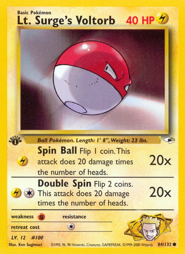 Lt. Surge's Voltorb card