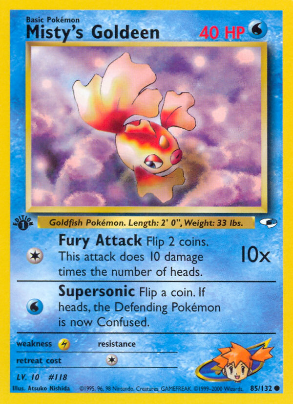 Misty's Goldeen card