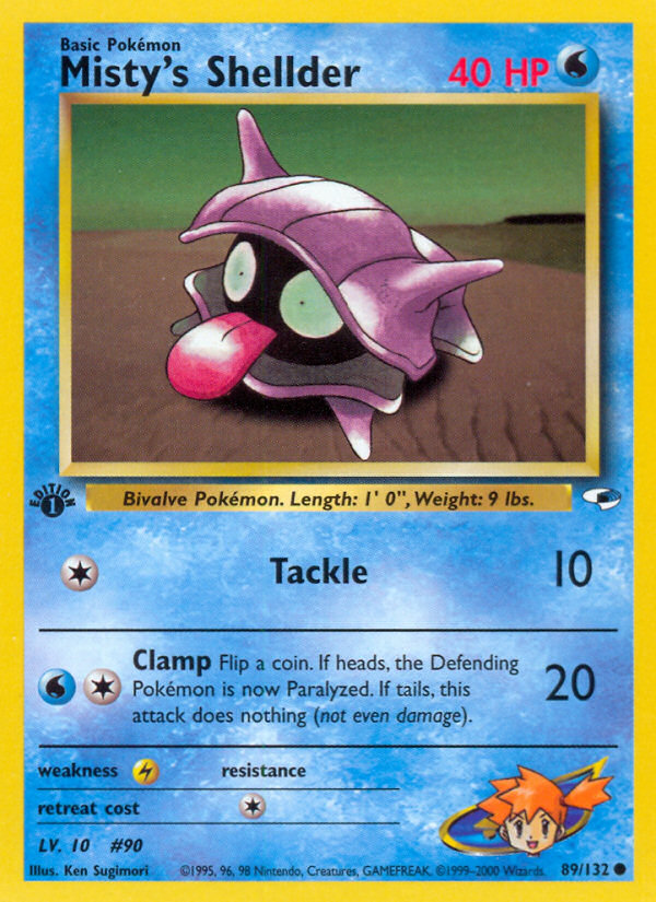 Misty's Shellder card