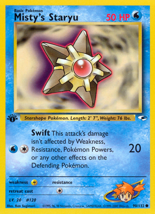 Misty's Staryu card