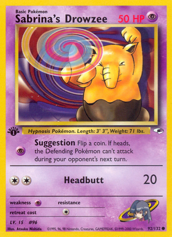 Sabrina's Drowzee card