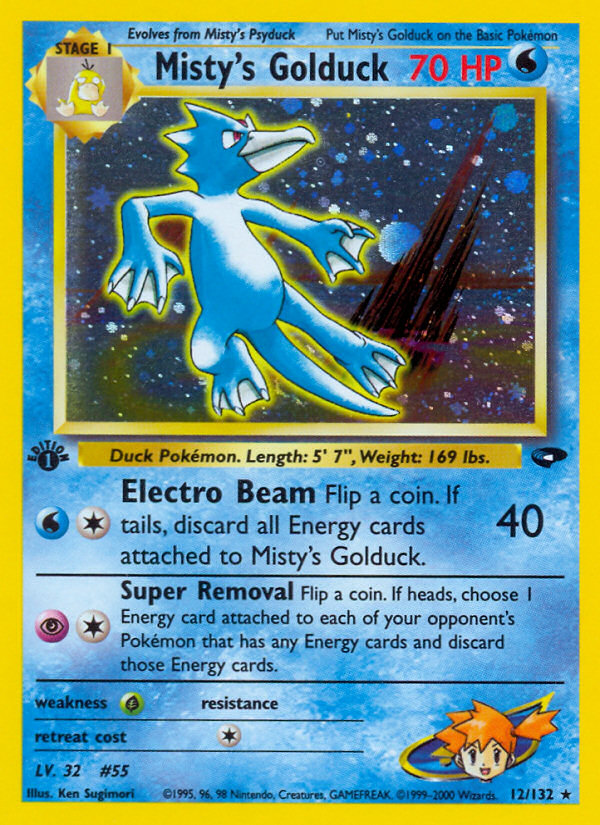 Misty's Golduck card