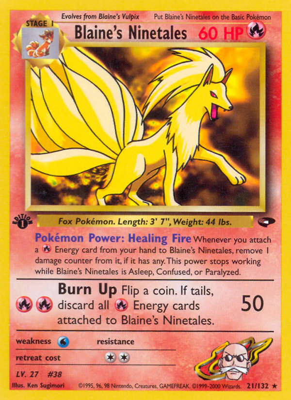 Blaine's Ninetales card