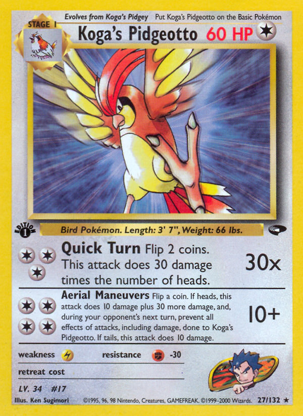 Koga's Pidgeotto card