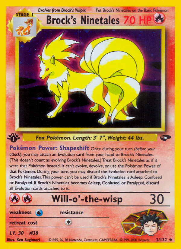 Brock's Ninetales card