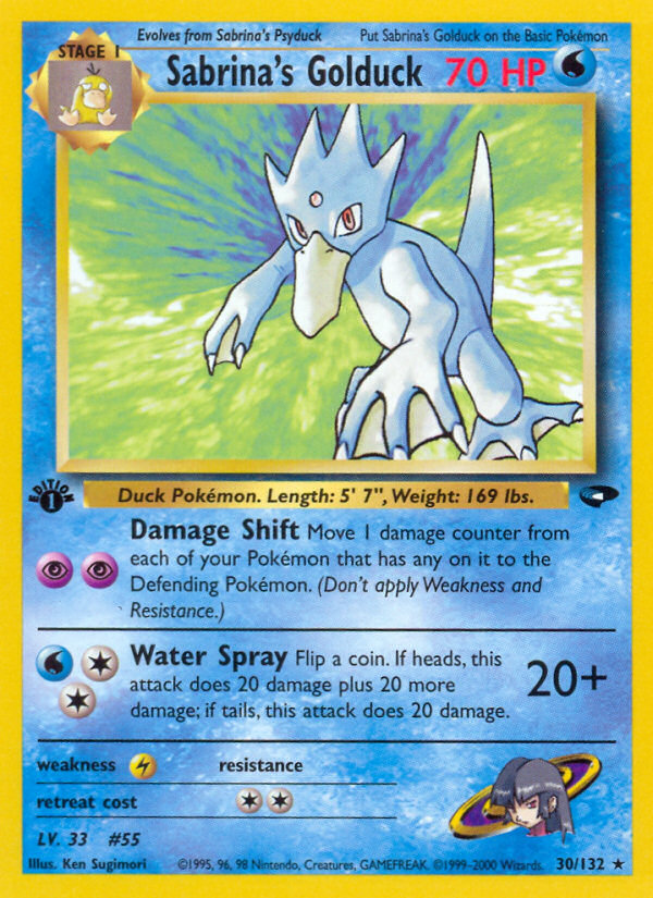 Sabrina's Golduck card